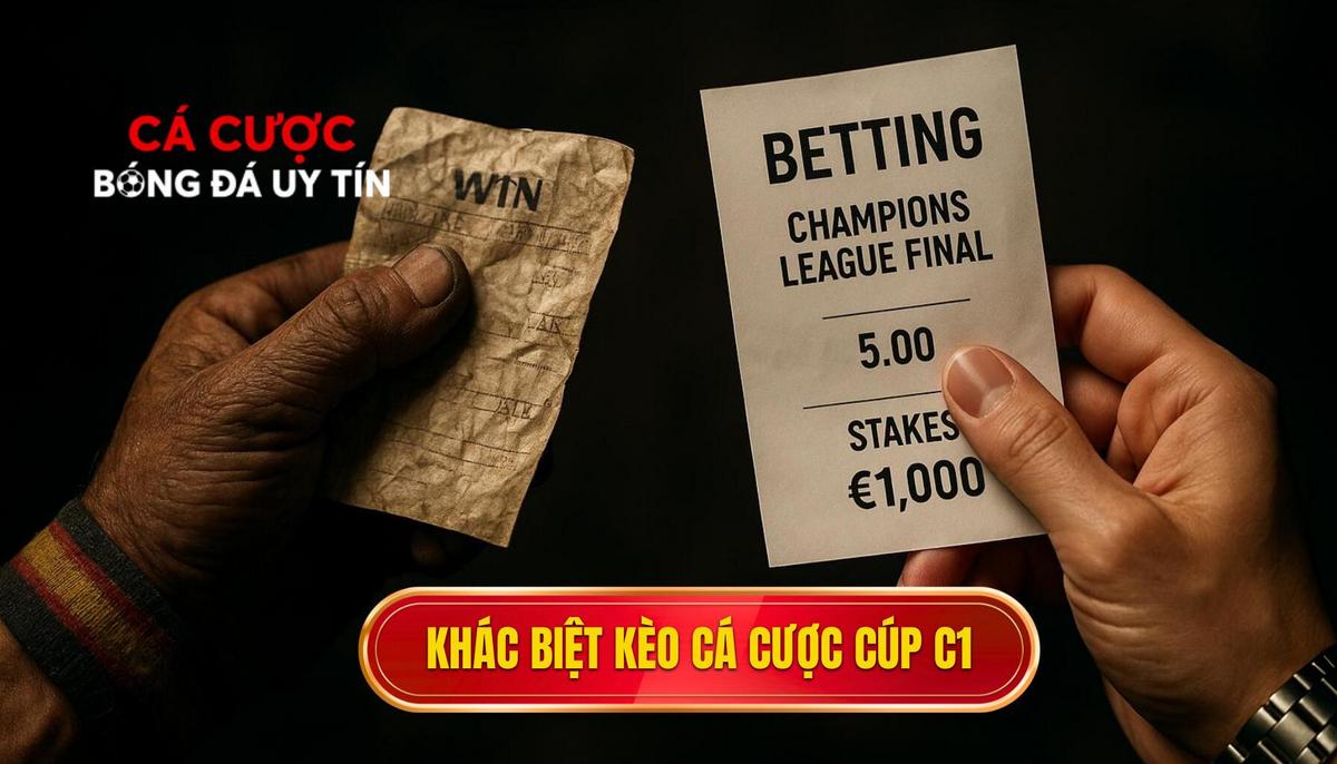 Đặc điểm khác biệt của kèo cá cược Cúp C1 châu Âu so với giải quốc nội