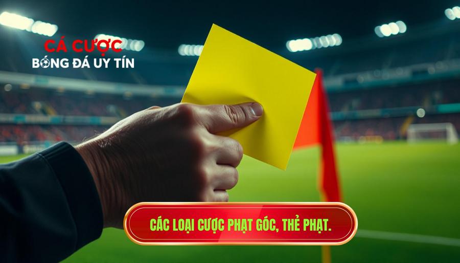 2. Các loại cược phạt góc, thẻ phạt.