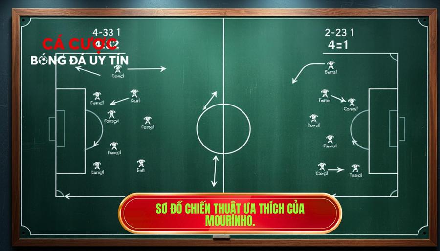 Sơ đồ chiến thuật ưa thích của Mourinho