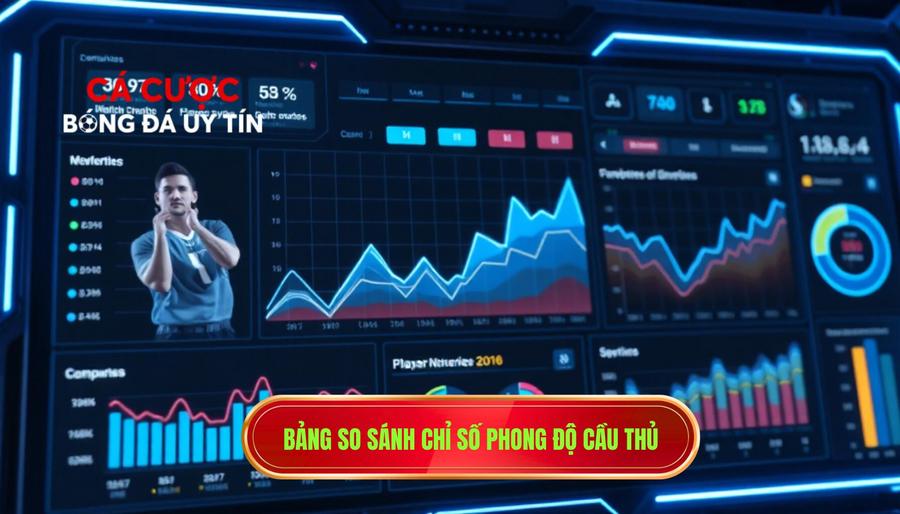 Bảng so sánh các chỉ số đánh giá phong độ cầu thủ